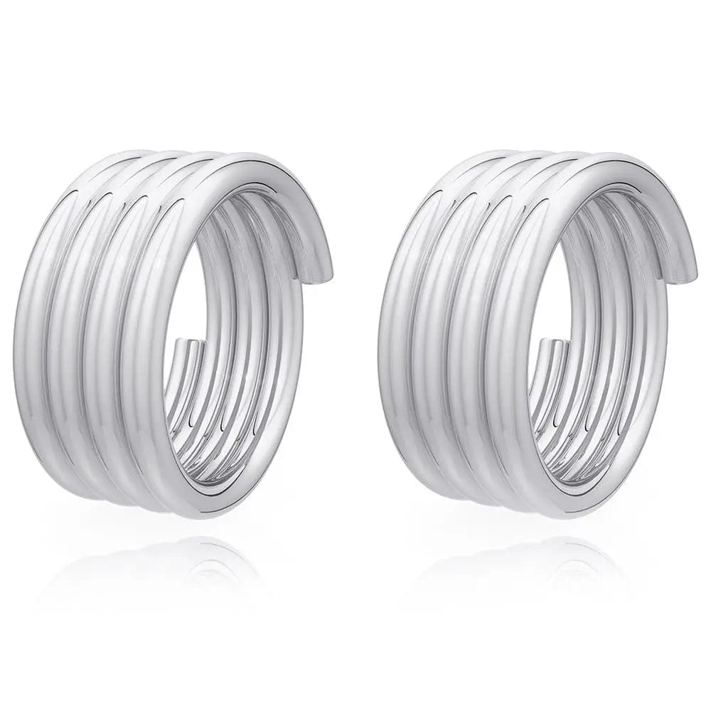 Silver Spiral Toe Ring (Pair)