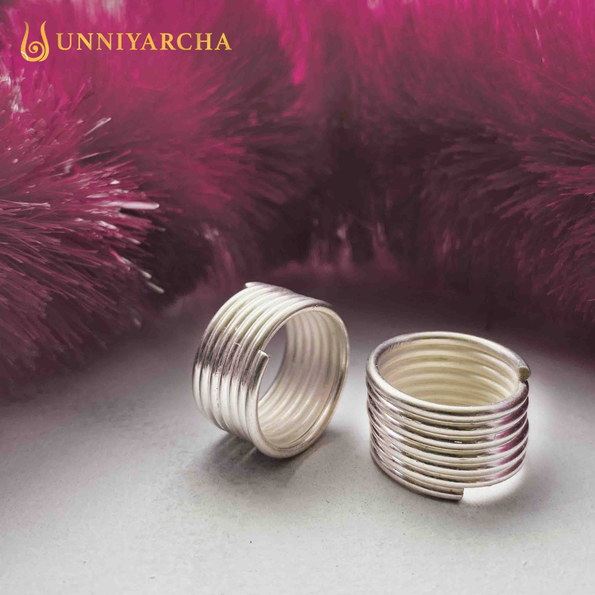 Silver Spring Toe Ring( pair)