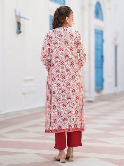 Soft Cotton Floral Kurta