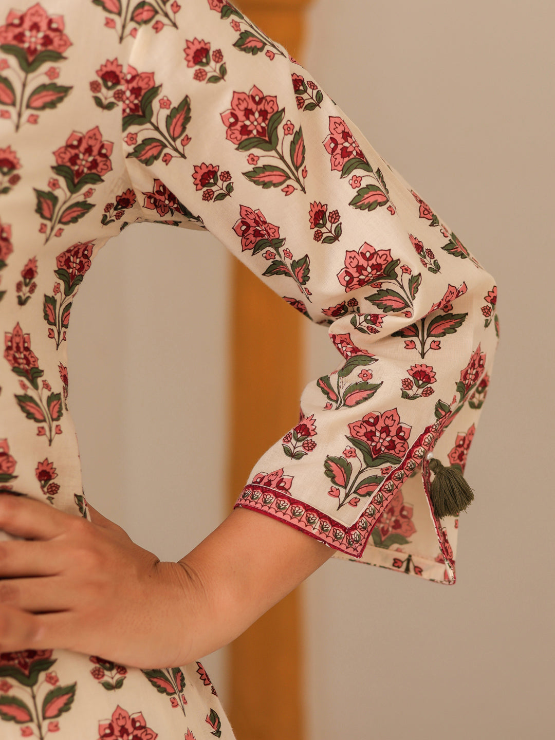 Soft cotton printed ethnic kurta