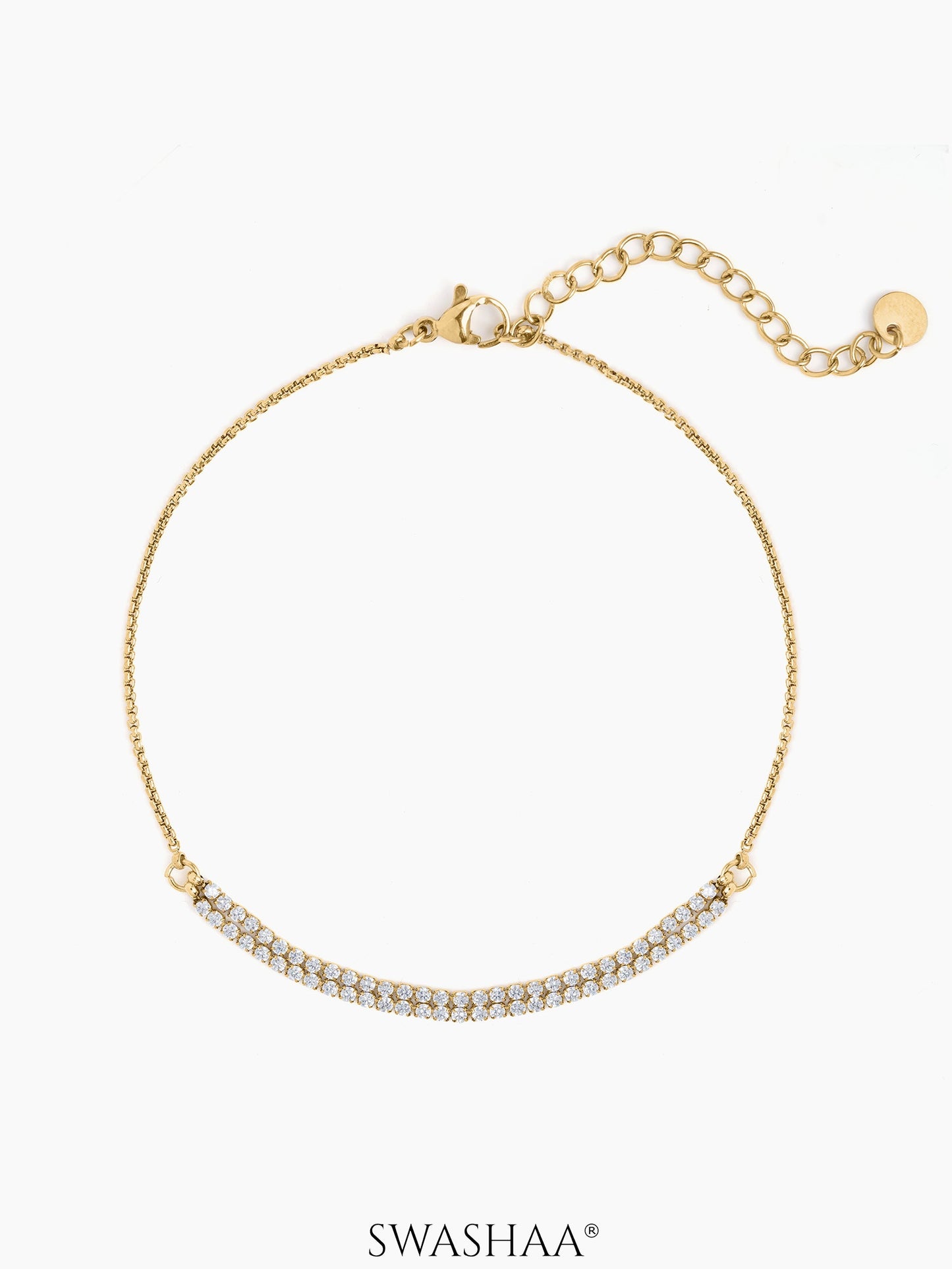 Sophia Diamond Double Strand Women's Anklet