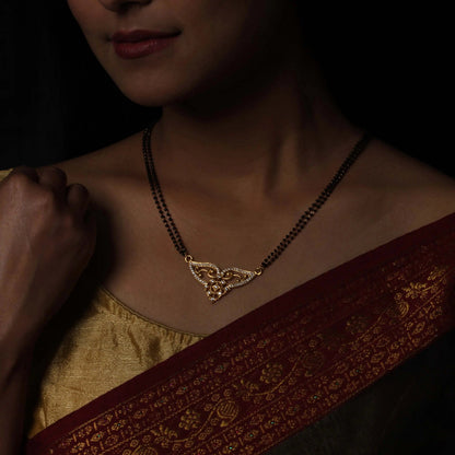Sterling Silver Zircon Mangalsutra