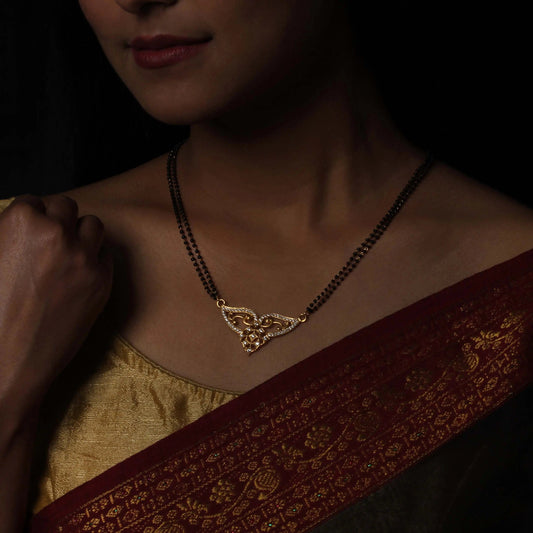 Sterling Silver Zircon Mangalsutra