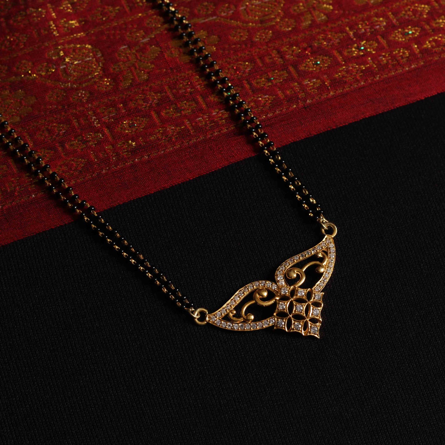 Sterling Silver Zircon Mangalsutra