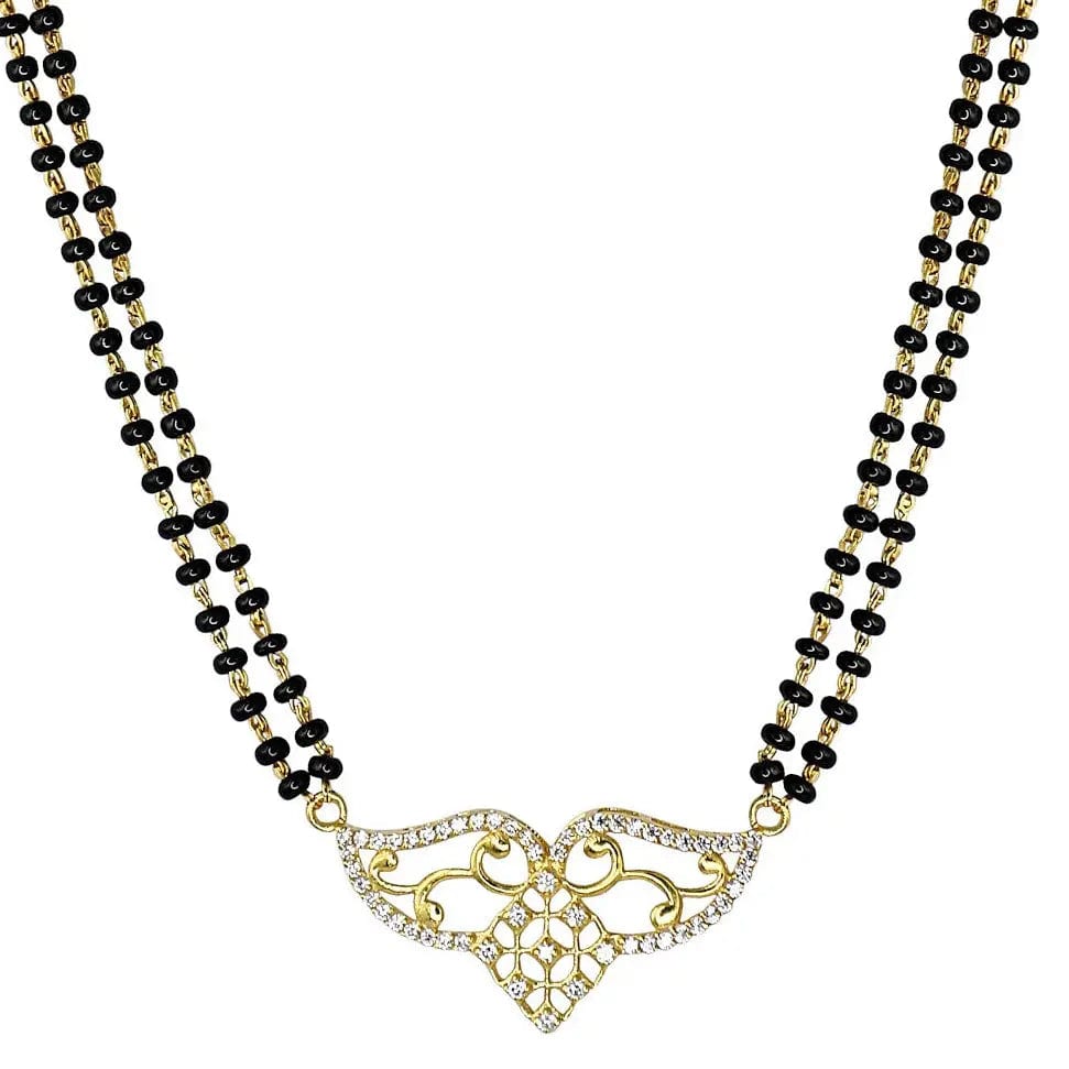 Sterling Silver Zircon Mangalsutra