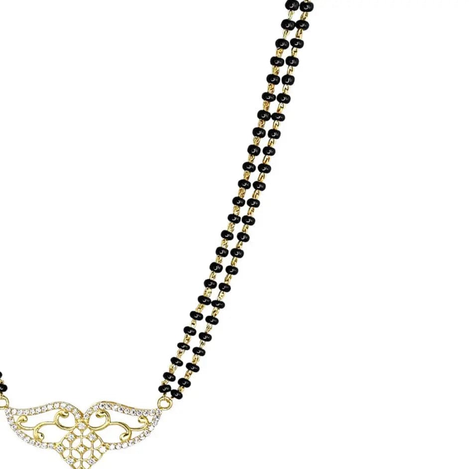 Sterling Silver Zircon Mangalsutra