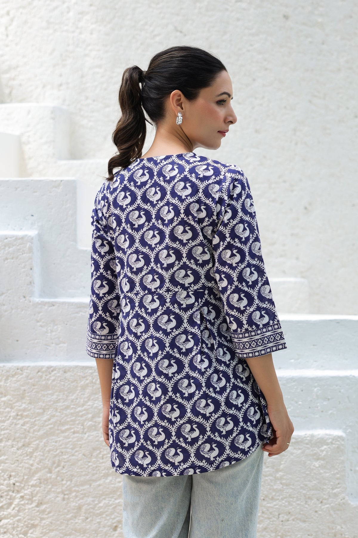 Stylish Ethnic Motifs Cotton Kurti