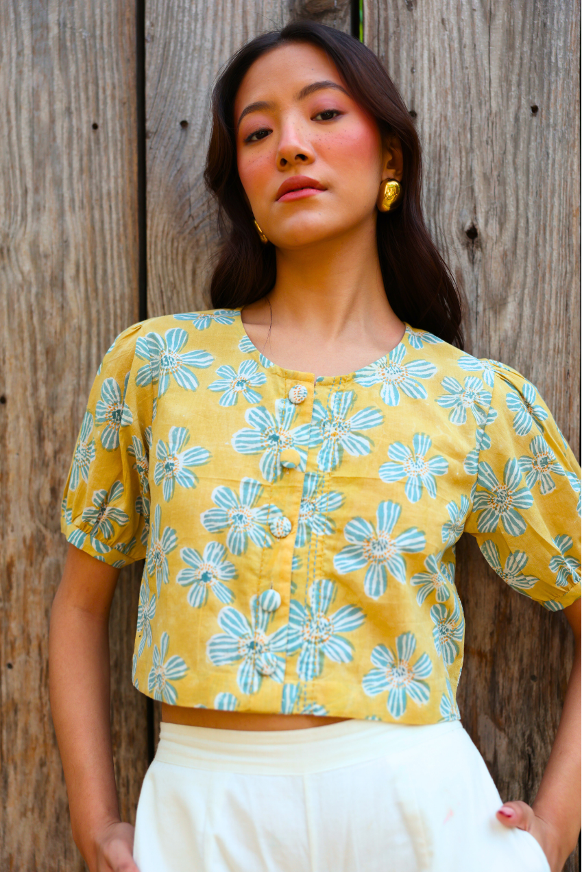 JUNO GOLD COTTON TOP
