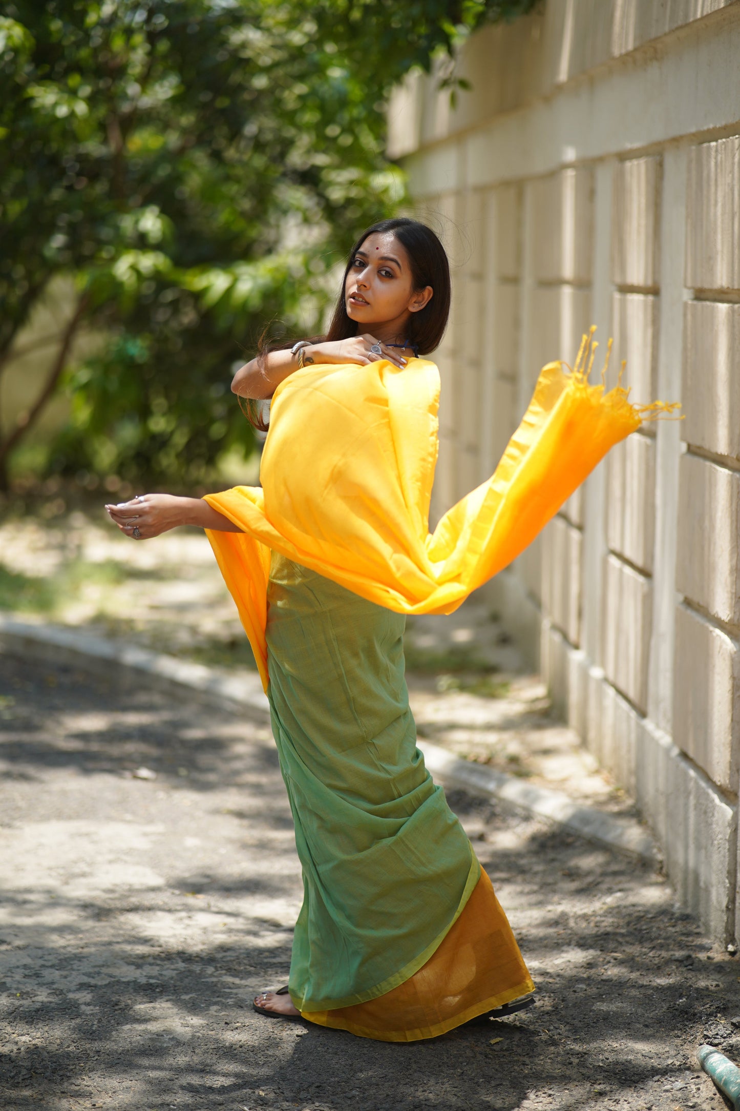 Mul Cotton Saree - Love Struck