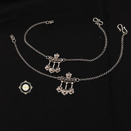 Stylish Pure Silver 925 Anklet/Payal