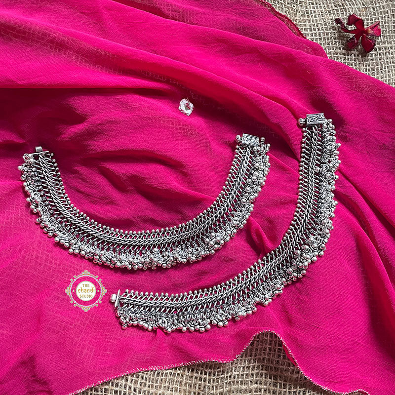 Jashn Braid Ghungroo Anklet (Made to Order)