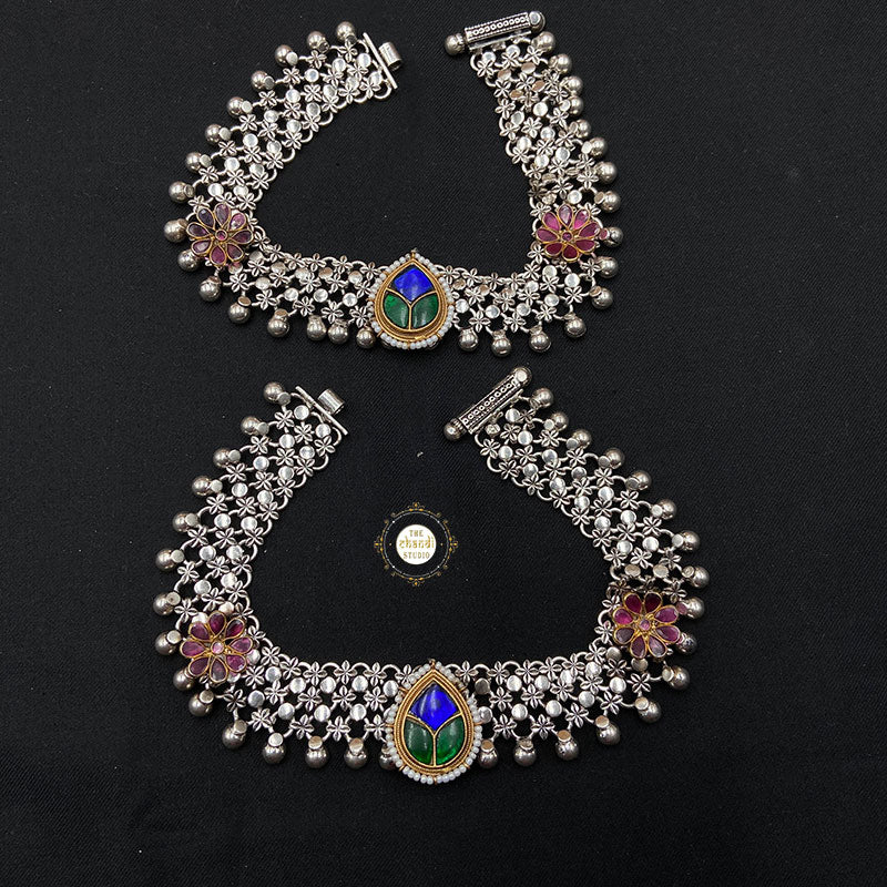 Jashn Kundan Jali Anklet