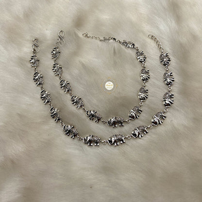 Comfy Elephant Intricate Art Anklet