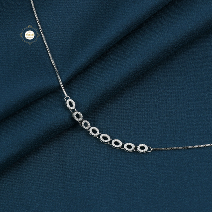 Sparkling Silver Shimmering Grace Anklet (Piece)