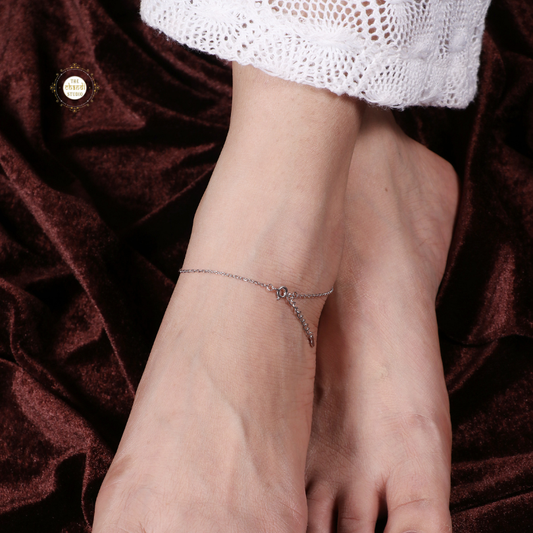 Sparkling Silver Classic Everyday Anklet (Piece)