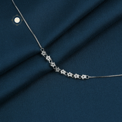 Sparkling Silver Twinkle Star Anklet (Piece)