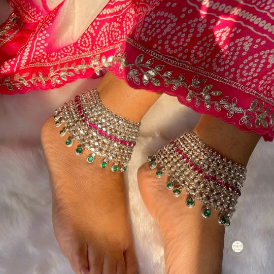Jashn Stone Anklet (Made to Order)