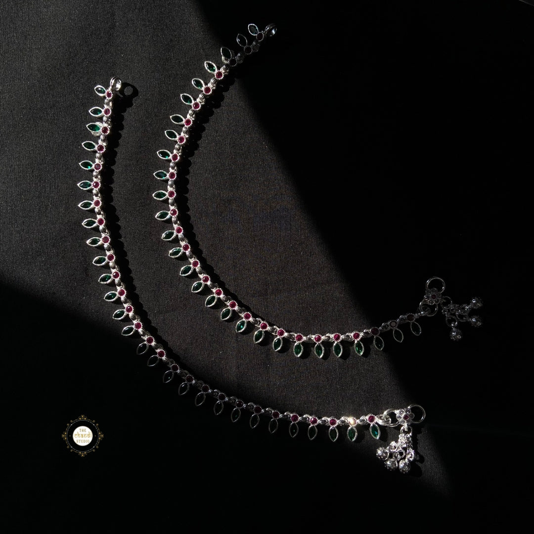 Paisley  stone anklet