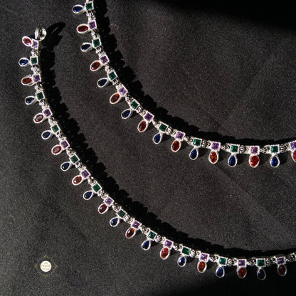 Stone Drop anklet