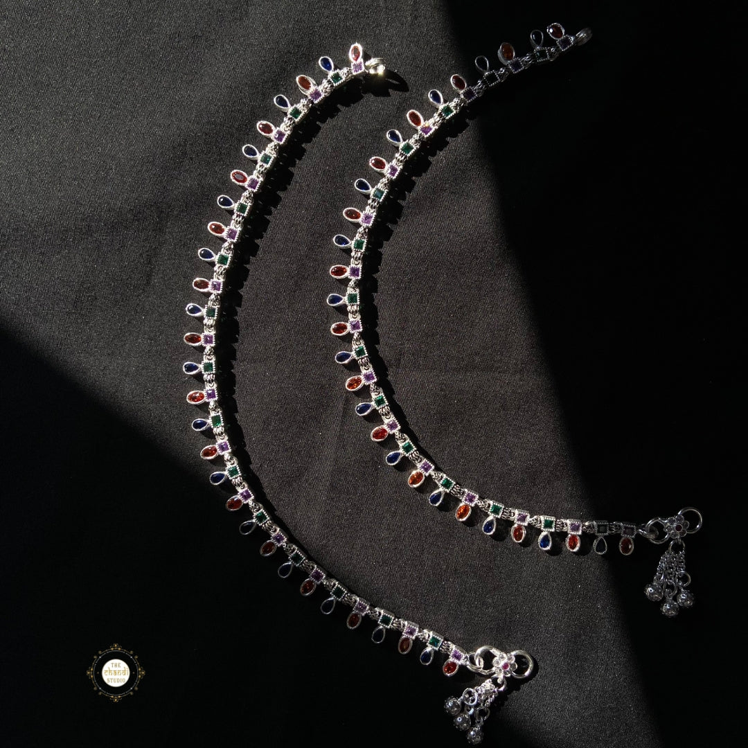 Stone Drop anklet