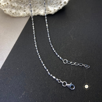 Sterling Silver Modern Minimal Anklet