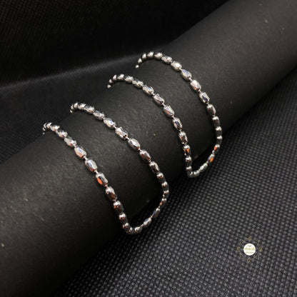 Sterling Silver Plain Anklet