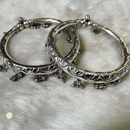 925 Sterling Silver Ghungroo Leg Kada (Piece)