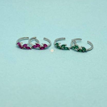 Sparkling Silver Shiny Stride Toe Ring