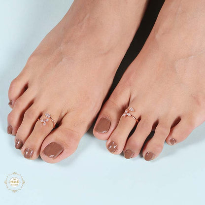 Sterling Silver Sparkling Mist Toe Ring