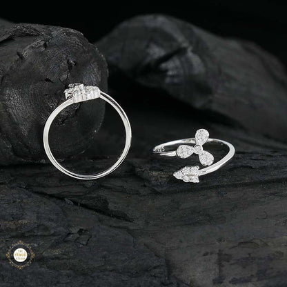 Sterling Silver Sparkling Mist Toe Ring