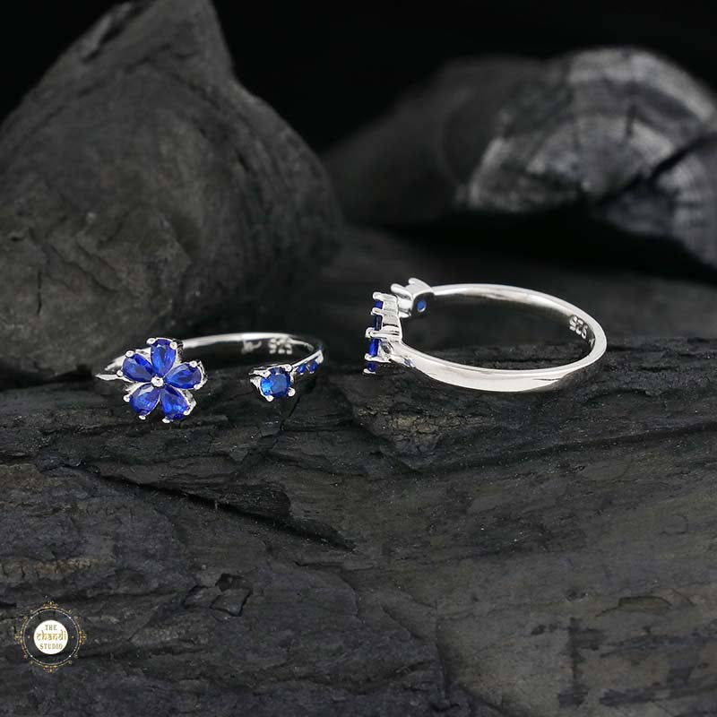 Sterling Silver Sterling Floral Elegance Toe Ring