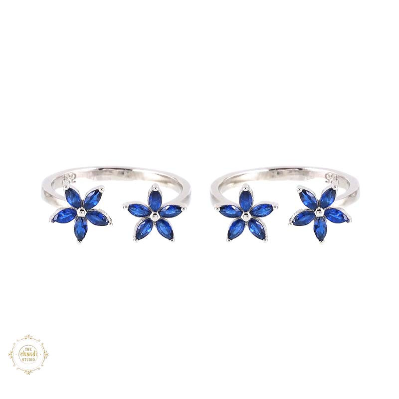 Sterling Silver Sterling Sparkling Shine Toe Ring