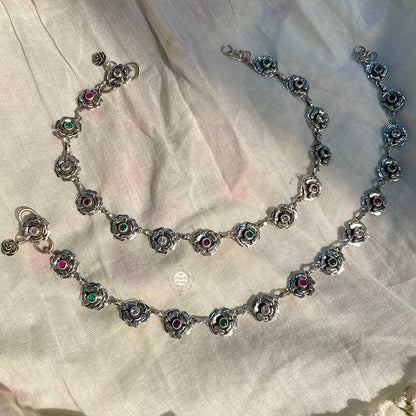 Rose Pure Silver 925 Anklet