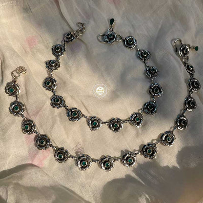 Rose Pure Silver 925 Anklet