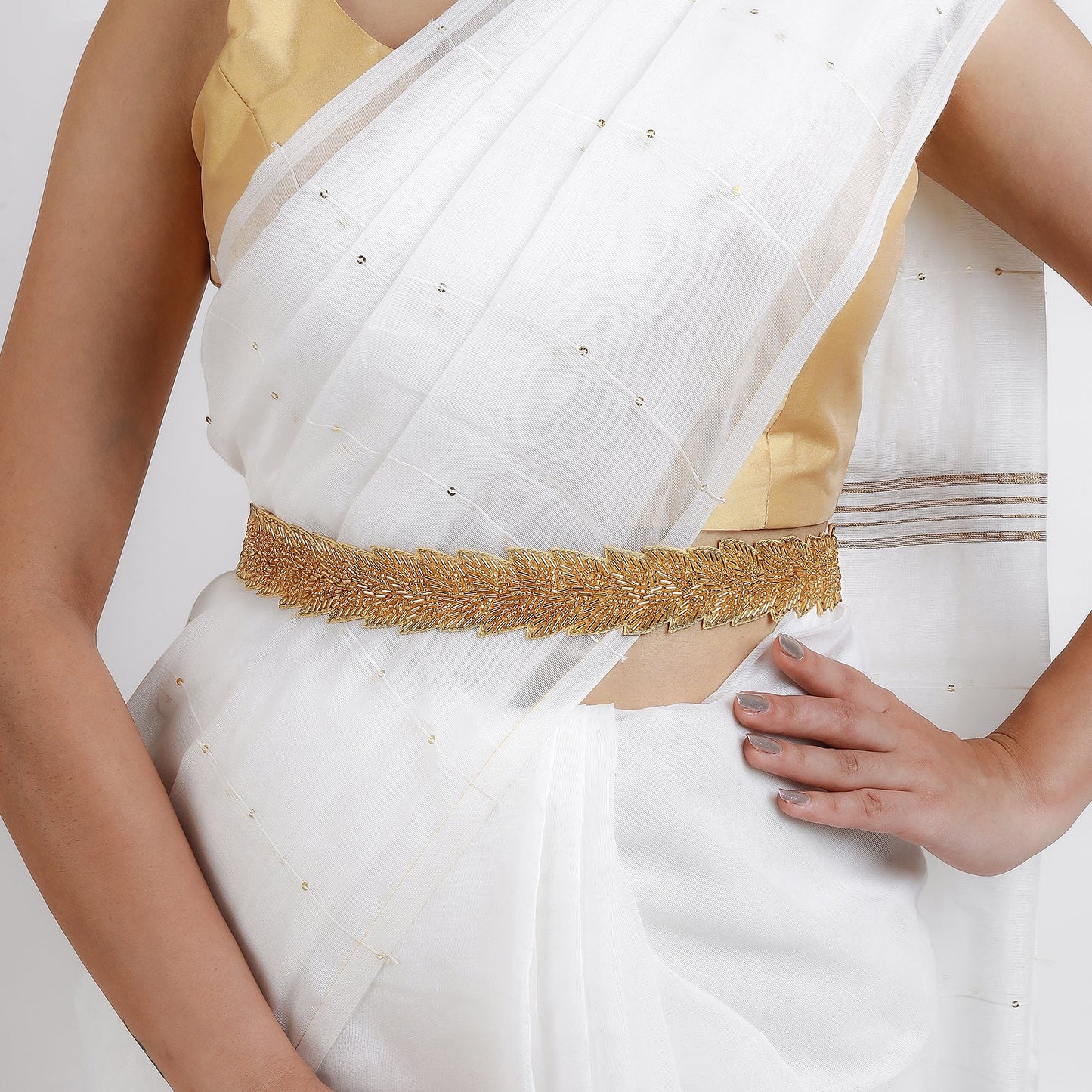 Teejh Rayna Bead Gold Belt