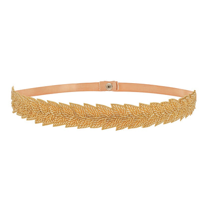 Teejh Rayna Bead Gold Belt