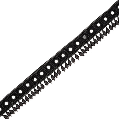 Teejh Zivah Bead Mirror Black Belt