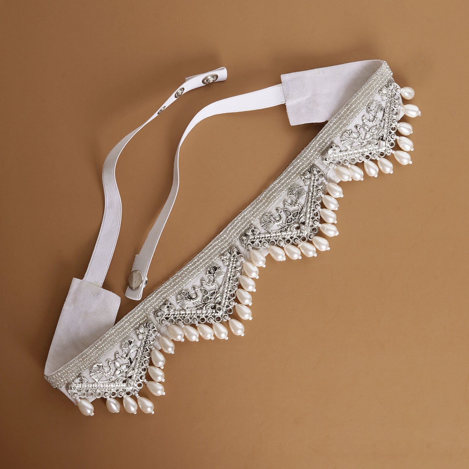 Teejh Qiyara Bead Silver Belt