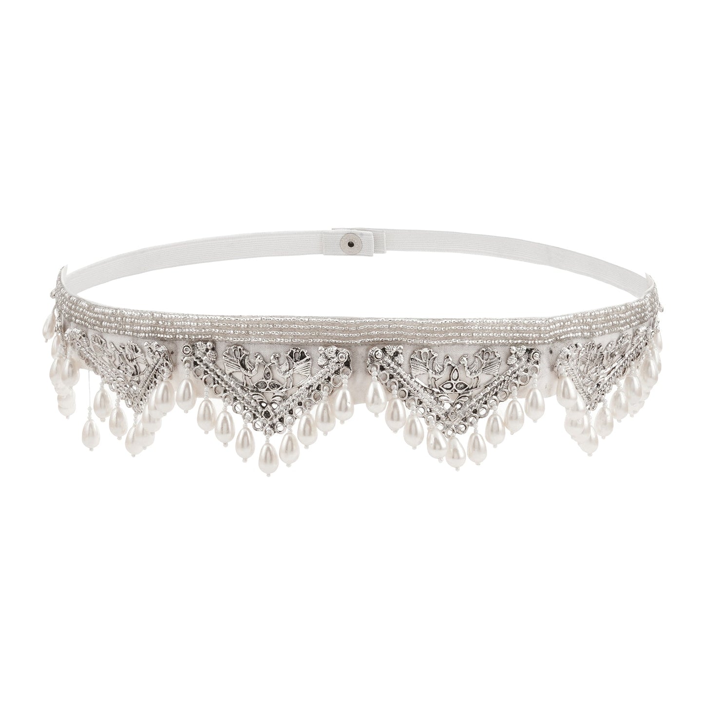 Teejh Qiyara Bead Silver Belt