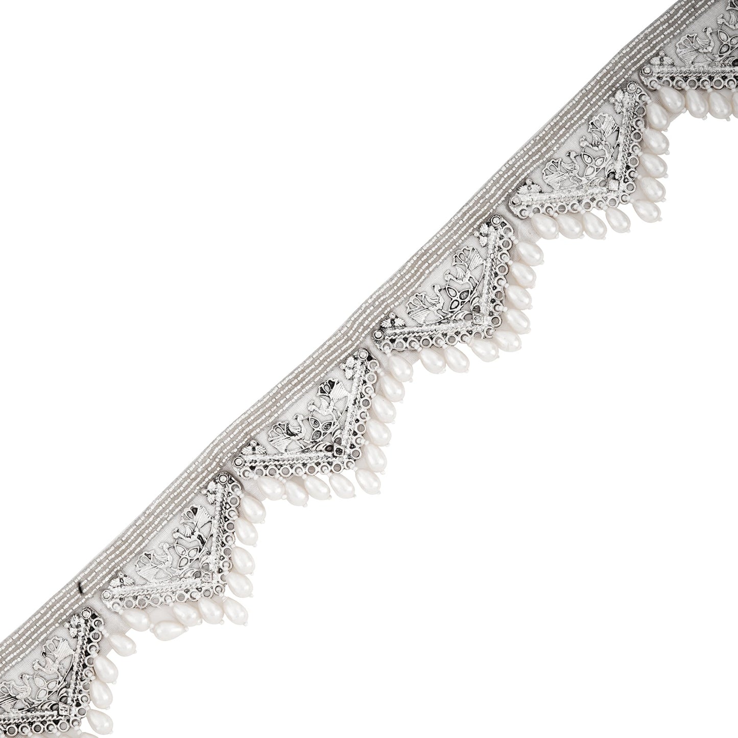 Teejh Qiyara Bead Silver Belt