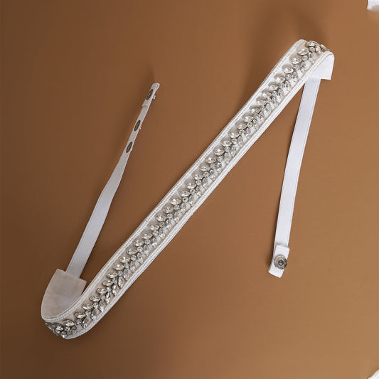 Teejh Palki Stone Silver Belt