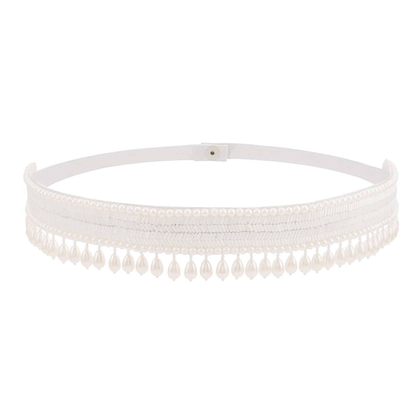 Teejh Xiti Pearl White Belt