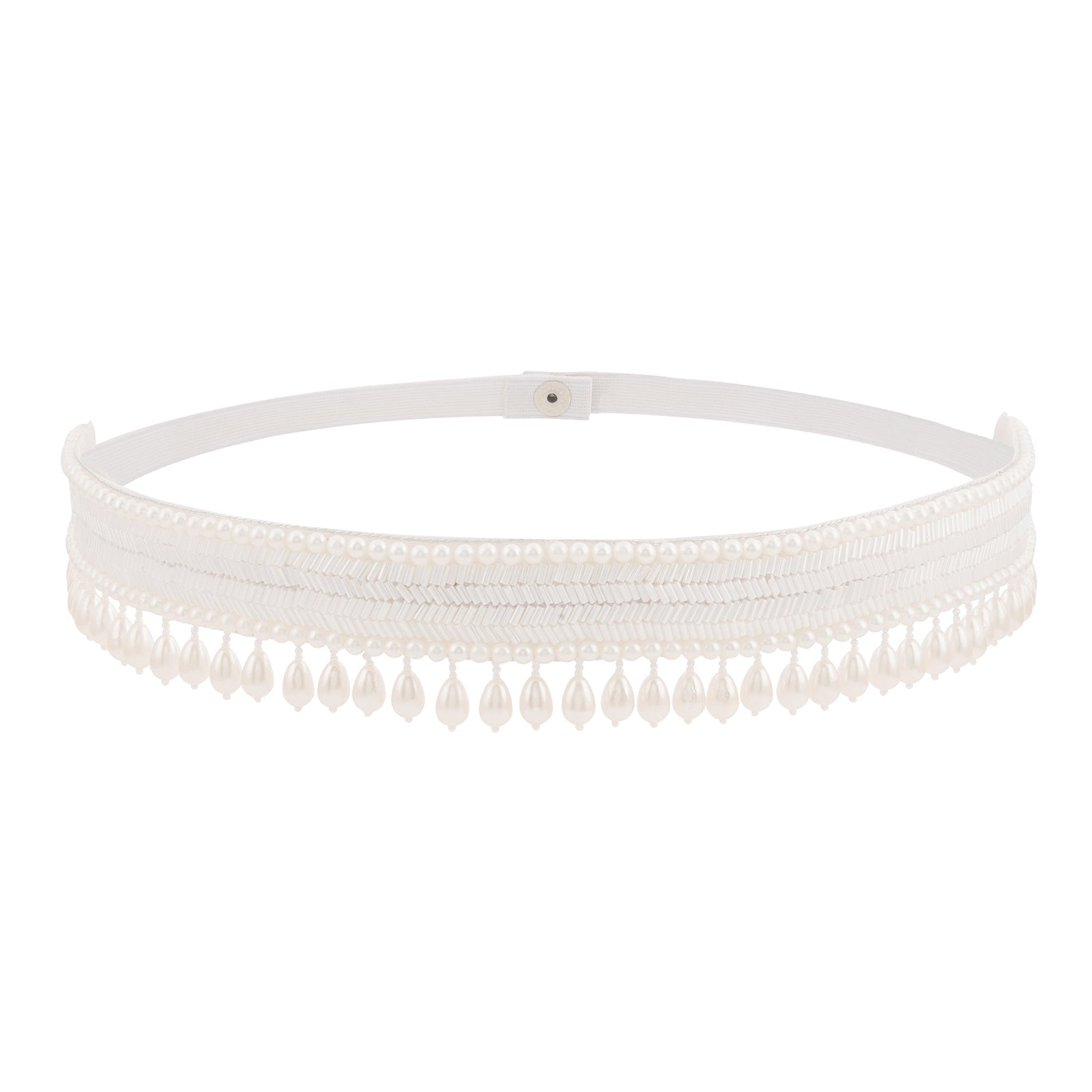 Teejh Xiti Pearl White Belt