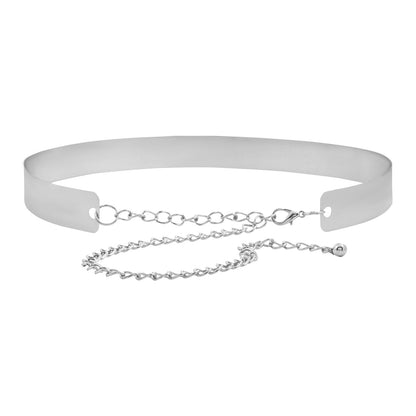 Teejh Junoon Silver Metallic Belt