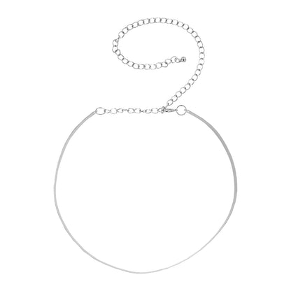 Teejh Junoon Silver Metallic Belt