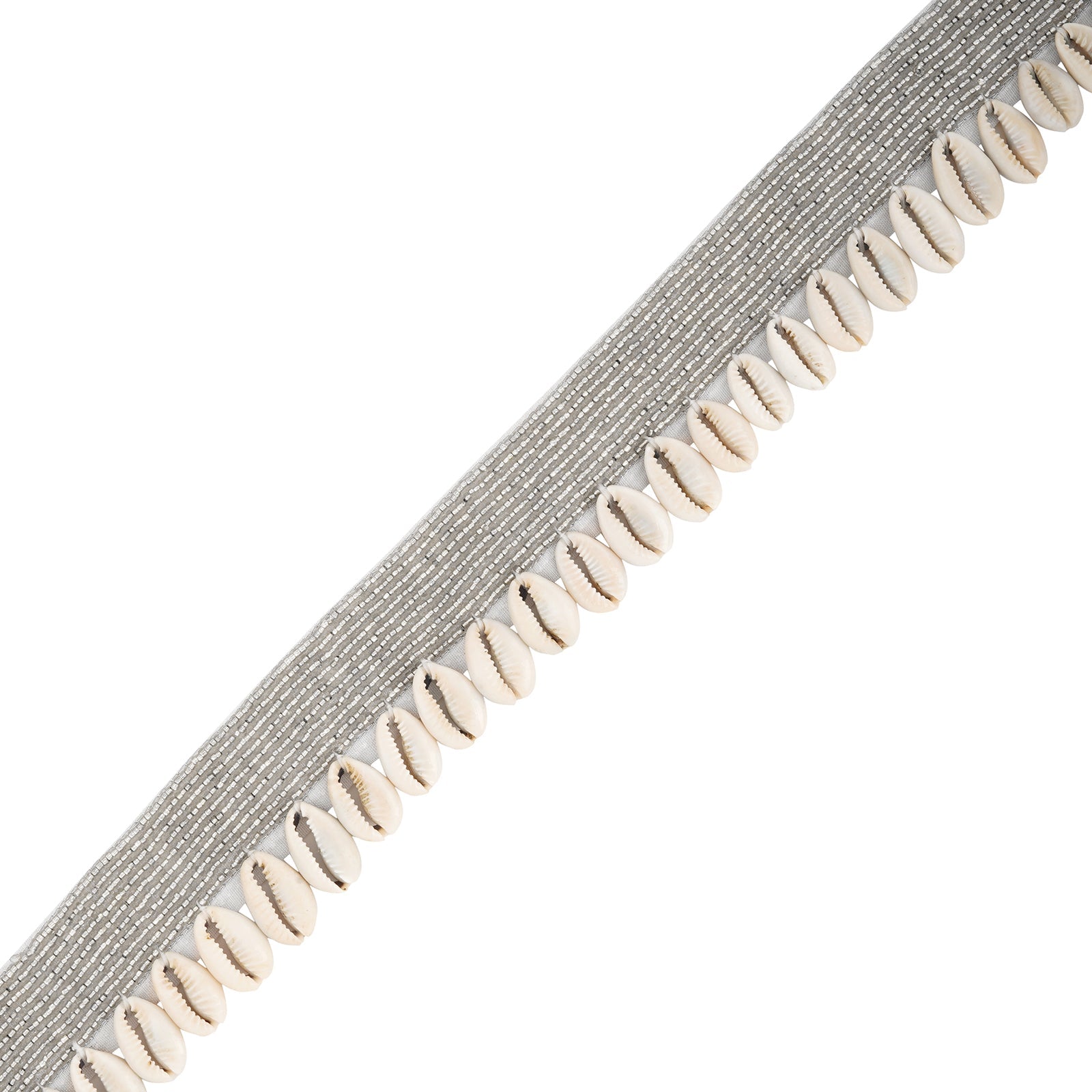 Teejh Ambrai Bead Shell Silver Belt