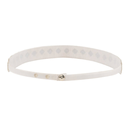 Teejh Kahani Bead Mirror Silver Belt