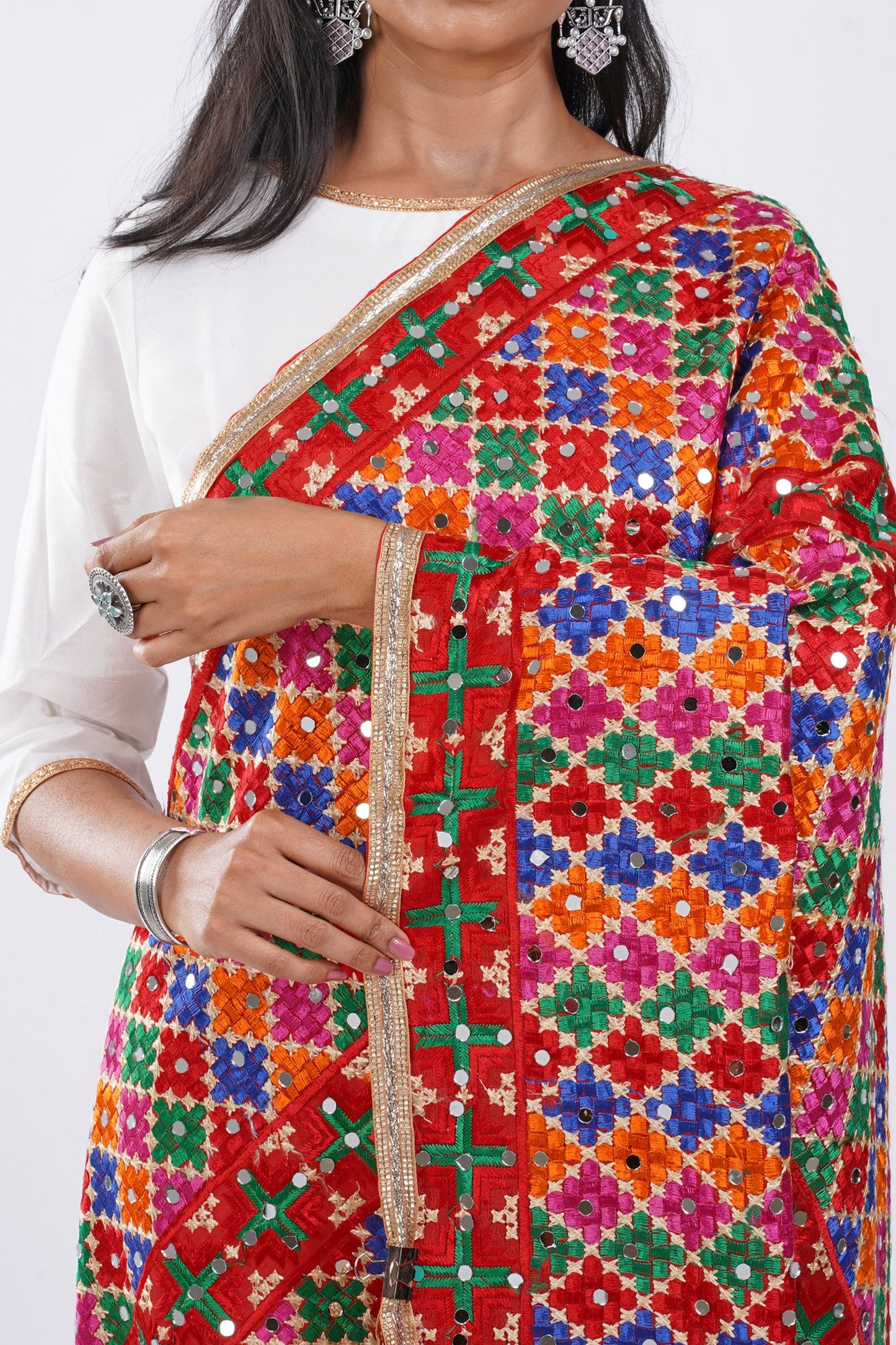 Teejh Soni Kudi Phulkari Dupatta