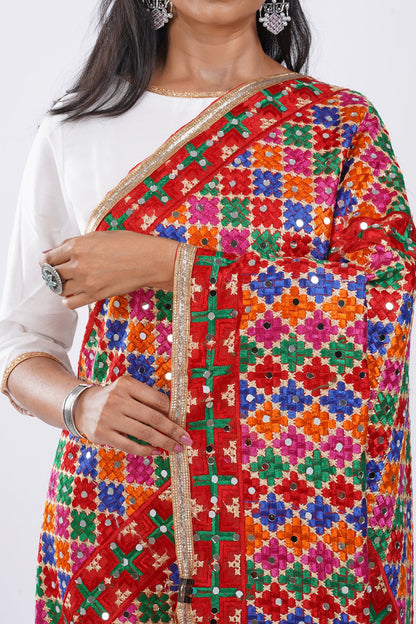 Teejh Soni Kudi Phulkari Dupatta