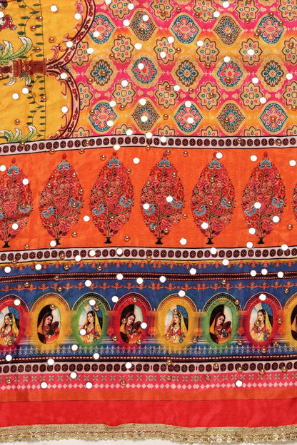 Teejh Meherbaan Embellished Printed Dupatta